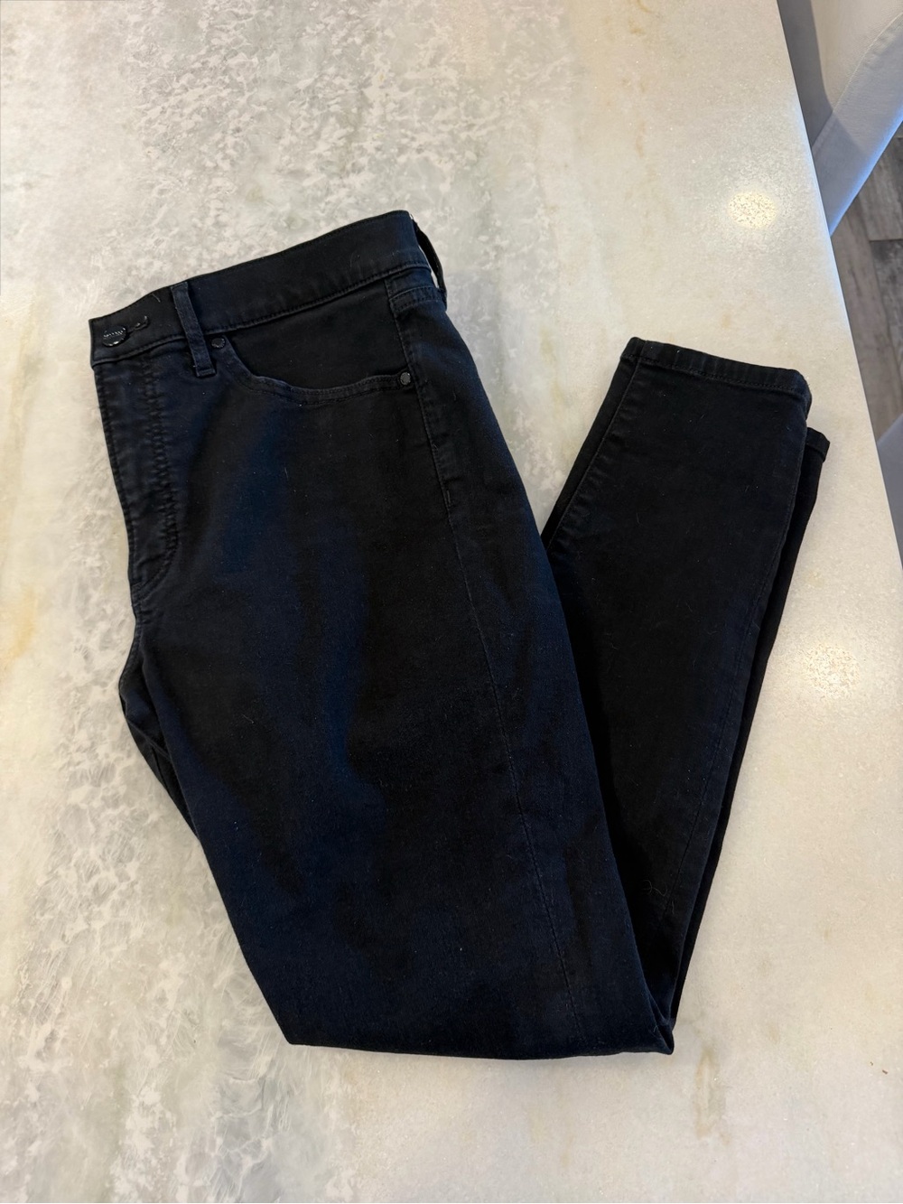 Womens Express Mid Rise Skinny Black Jeans